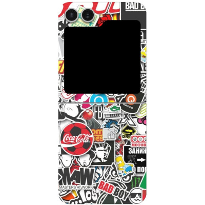 Αυτοκόλλητο Skin Προστασίας Πλάτης - Samsung Galaxy Z Flip6 - Gams Premium Vinyl Skin Back Plate - Stickerbomb (GAMS-VNL-SKIN-SKB-002-211)