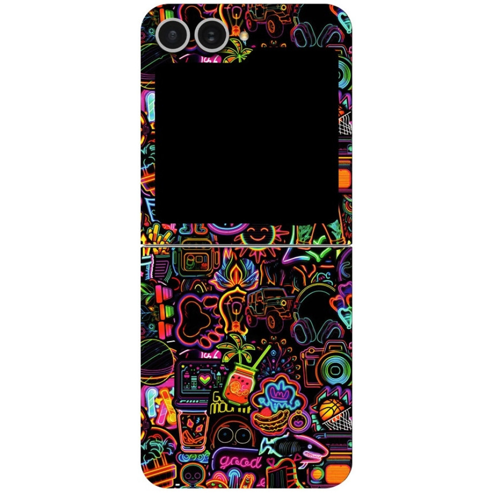 Αυτοκόλλητο Skin Προστασίας Πλάτης - Samsung Galaxy Z Flip6 - Gams Premium Vinyl Skin Back Plate - 3D Neon (GAMS-VNL-SKIN-3DN-002-211)
