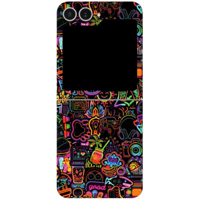 Αυτοκόλλητο Skin Προστασίας Πλάτης - Samsung Galaxy Z Flip6 - Gams Premium Vinyl Skin Back Plate - 3D Neon (GAMS-VNL-SKIN-3DN-002-211)