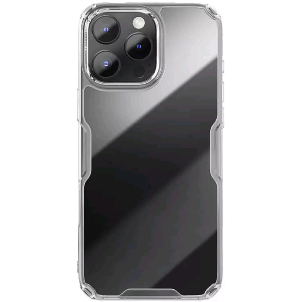 Σκληρή Διάφανη Θήκη με TPU Bumper - Apple iPhone 16 Pro - Nillkin Nature TPU Pro Case - Transparent (6902048287204)