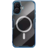 Σκληρή Διάφανη MagSafe Θήκη με TPU Bumper - Apple iPhone 16 - Nillkin Nature TPU Pro Magnetic Case - Blue (6902048287273)