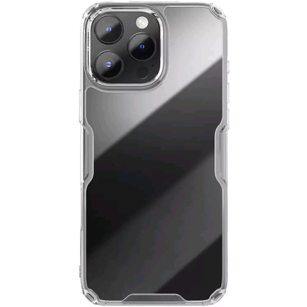 Σκληρή Διάφανη Θήκη με TPU Bumper - Apple iPhone 16 Pro Max - Nillkin Nature TPU Pro Case - Transparent (6902048287242)