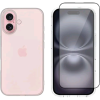 Θήκη & Αντιχαρακτικό Γυαλί Προστασίας Apple iPhone 16 - Vivid Set Gelly Case Σετ Διάφανη Σιλικόνης & Full Face Tempered Glass Οθόνης - Transparent / Black (VIGELLY496GLASSBK)