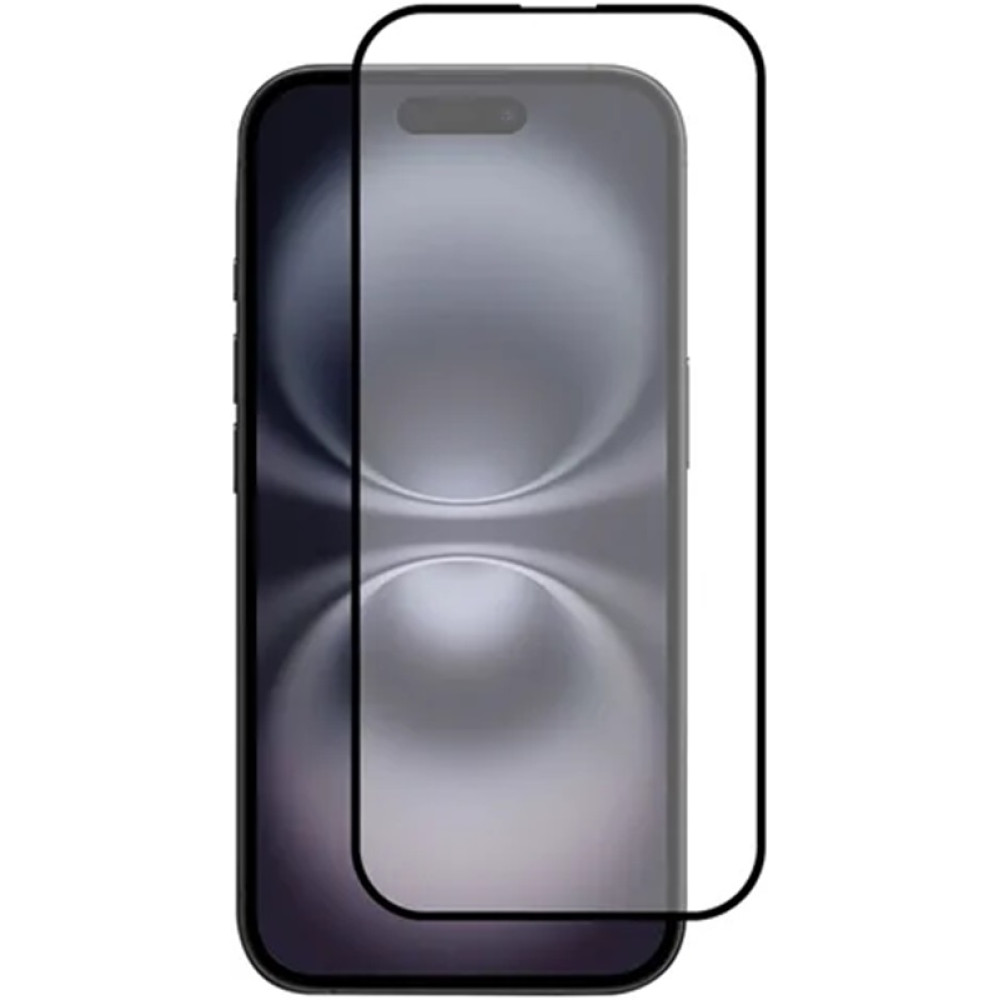 Αντιχαρακτικό Γυαλί Προστασίας Apple iPhone 16 - Vivid Full Face Tempered Glass Οθόνης - Black (VITEMP496BK)