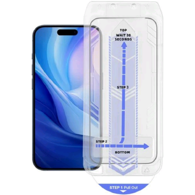 Αντιχαρακτικό Γυαλί Προστασίας Apple iPhone 16 Pro - Vivid Full Face Tempered Glass W/Applicator Οθόνης - Black (VITEMP497BK-AP)