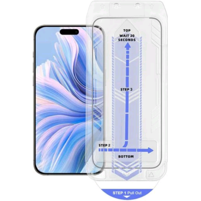 Αντιχαρακτικό Γυαλί Προστασίας Apple iPhone 16 Pro Max - Vivid Full Face Tempered Glass W/Applicator Οθόνης - Black (VITEMP498BK-AP)