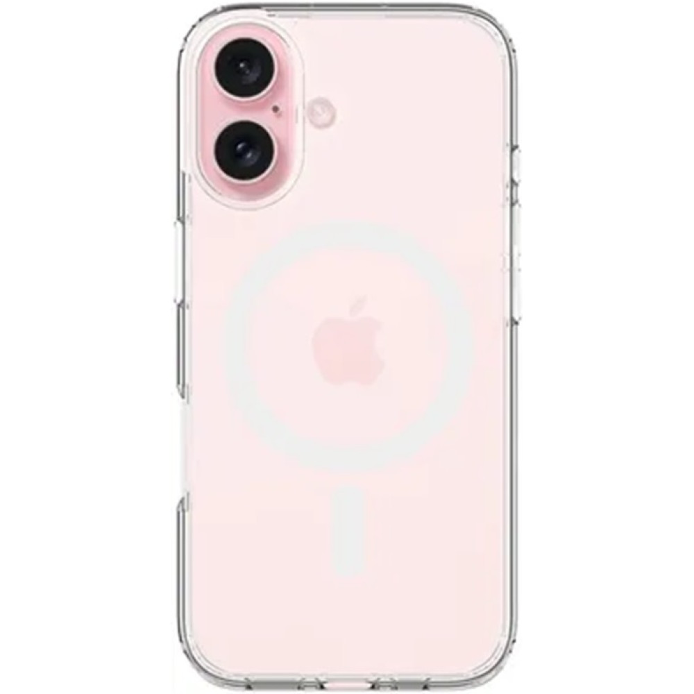 Θήκη Apple iPhone 16 - Vivid MagSafe Hybrid Case Διάφανη με MagSafe - White (VIMAGACR496WT)