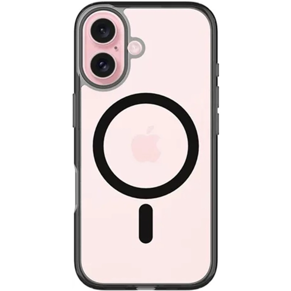 Θήκη Apple iPhone 16 Plus - Vivid MagSafe Hybrid Case Διάφανη με MagSafe - Black (VIMAGACR495BK)