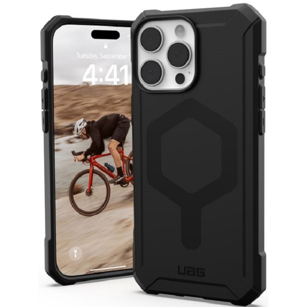 Ανθεκτική MagSafe Θήκη Σιλικόνης - Apple iPhone 16 Pro Max - UAG Essential Armor - Black (114449114040)