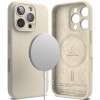 Ανθεκτική MagSafe Θήκη Σιλικόνης - Apple iPhone 16 Pro - Ringke Silicone Magnetic - Stone (8809961789984)