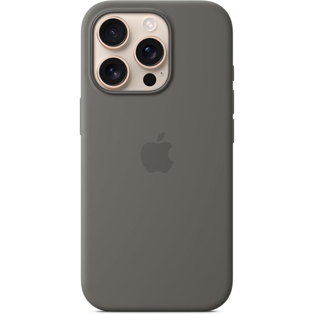 Θήκη Apple iPhone 16 Pro - Official Apple Silicone Case Σιλικόνης με MagSafe - Stone Gray (MYYL3ZM/A)
