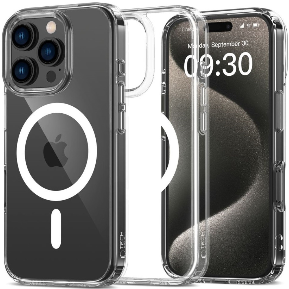 Σκληρή Διάφανη Θήκη MagSafe - Apple iPhone 16 Pro - Tech-Protect FlexAir Hybrid - Clear (5906302311484)