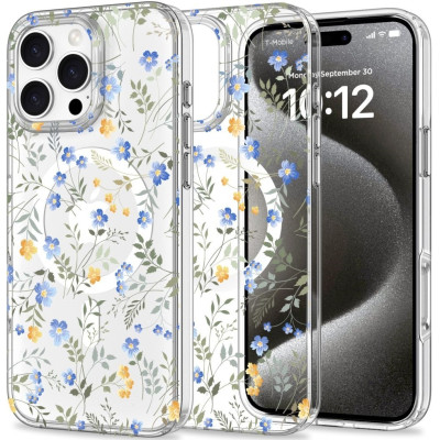 Σκληρή Θήκη MagSafe - Apple iPhone 16 Pro - Tech-Protect MagMood - Spring Flowers (5906302311521)
