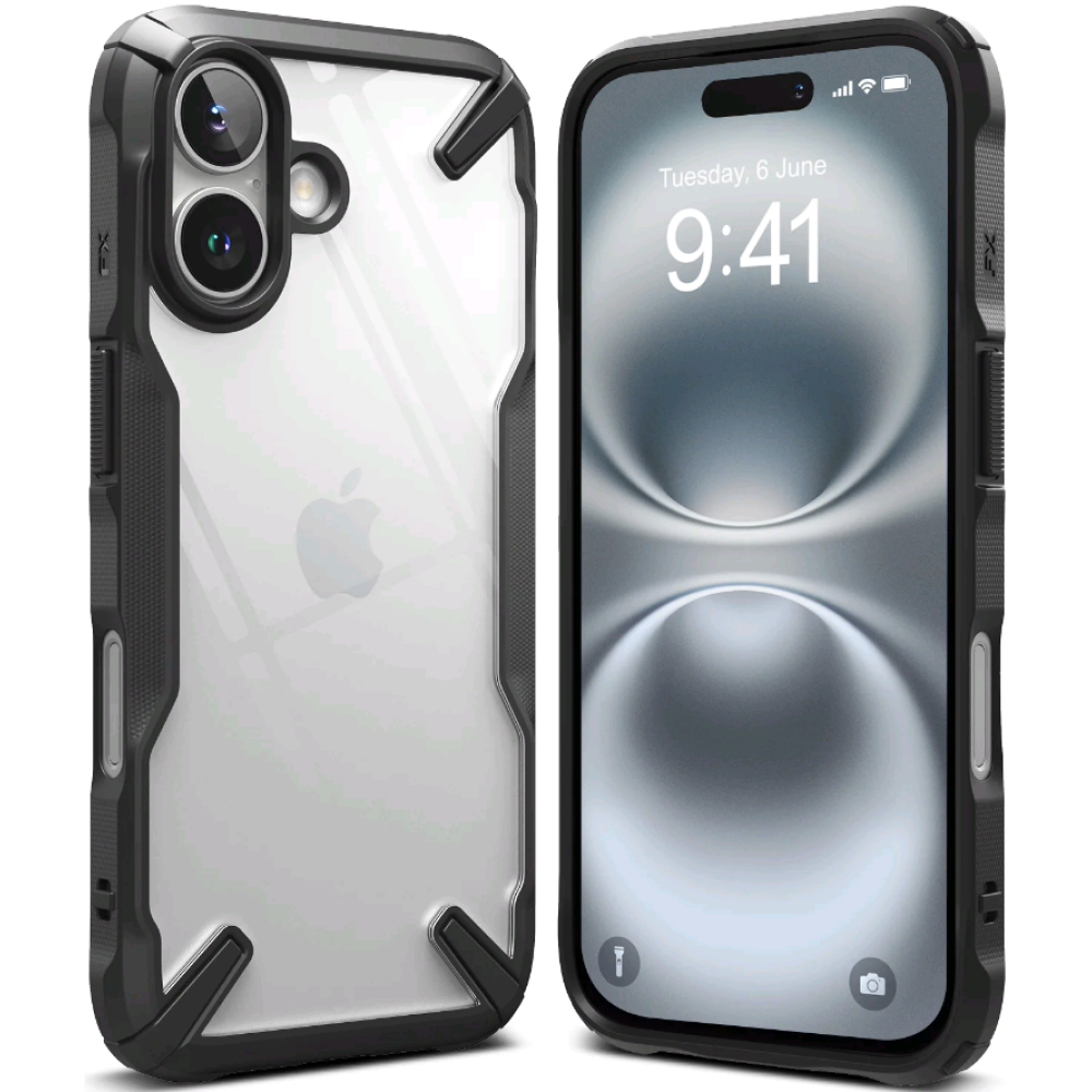 Θήκη Apple iPhone 16 - Ringke Fusion X Σκληρή - Black (8800274960473)