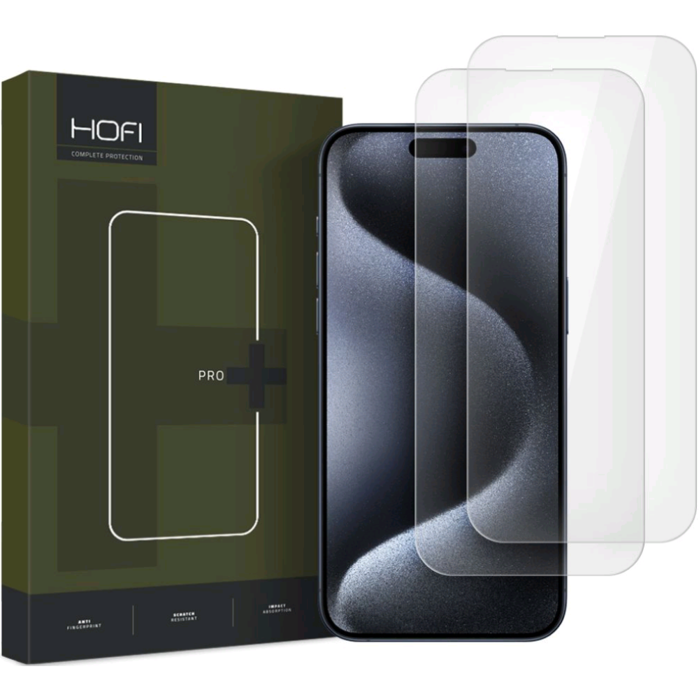 Αντιχαρακτικό Γυαλί Προστασίας Apple iPhone 16 Plus - Hofi Premium Pro+ Tempered Glass Οθόνης - 2 Τεμάχια - Clear (5906302310791)