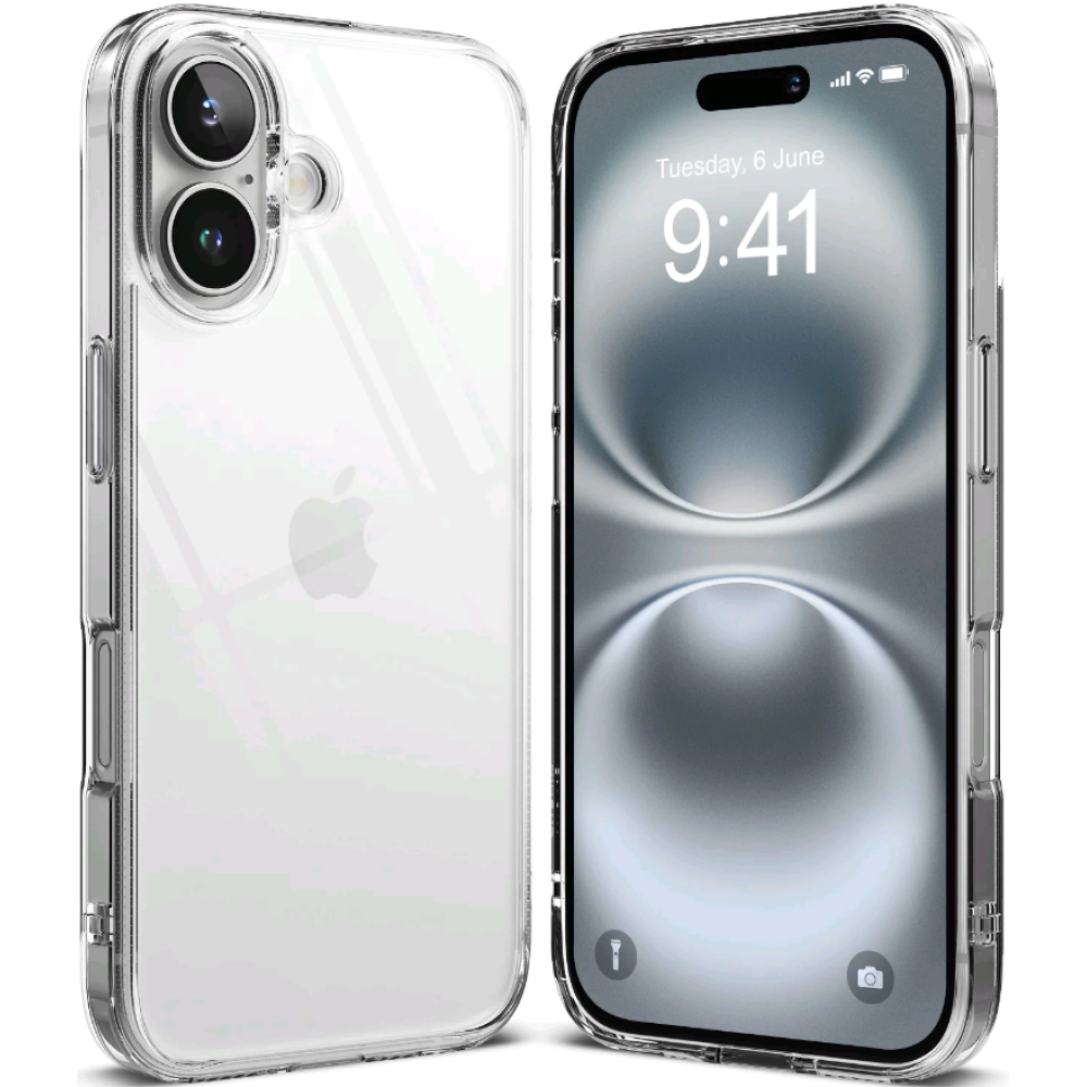 Θήκη Apple iPhone 16 - Ringke Fusion Σκληρή με TPU Bumper - Clear (8800274960398)
