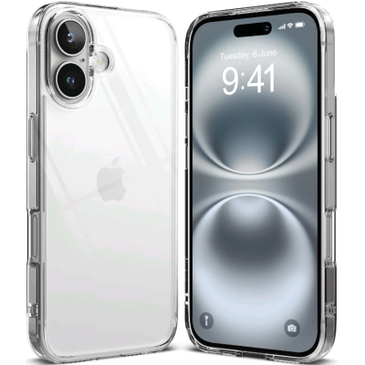 Θήκη Apple iPhone 16 - Ringke Fusion Σκληρή με TPU Bumper - Clear (8800274960398)