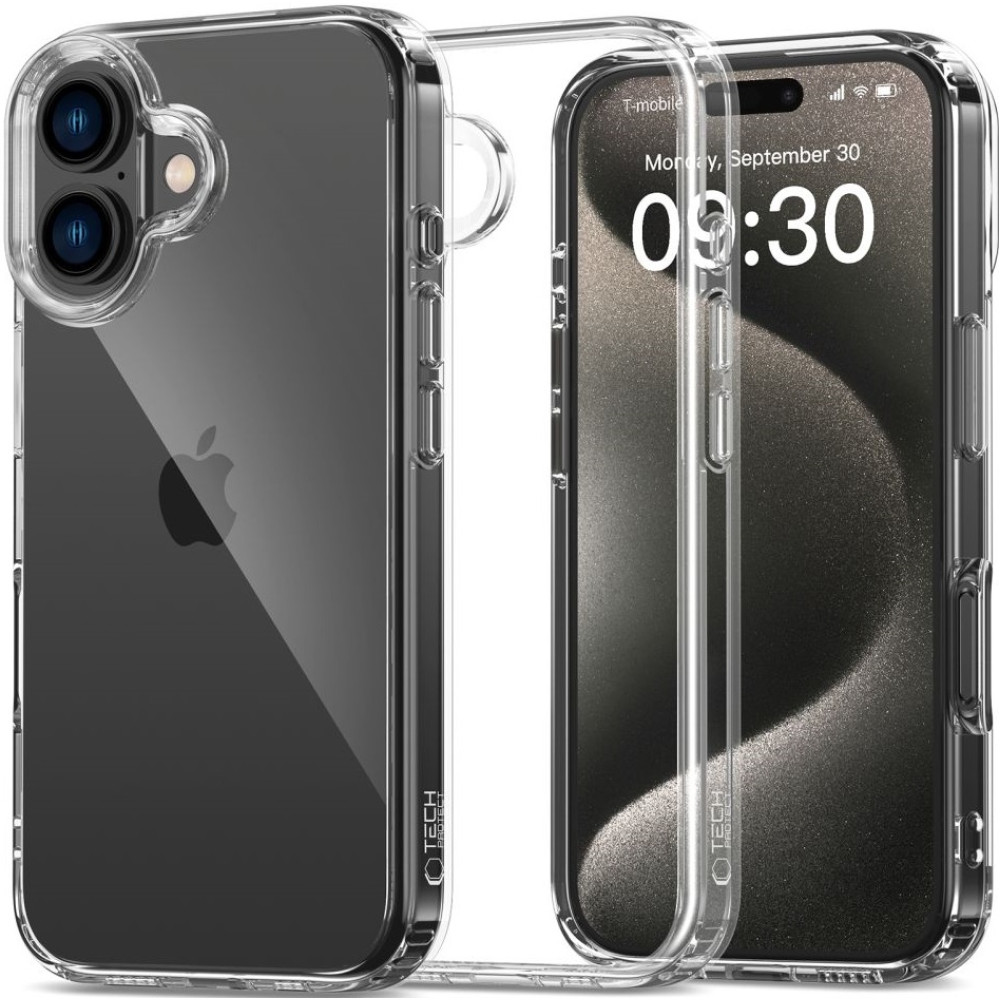 Θήκη Apple iPhone 16 - Tech-Protect FlexAir Hybrid Σκληρή Διάφανη - Clear (5906302311620)