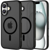 Θήκη Apple iPhone 16 Plus - Tech-Protect MagMat Σκληρή Ημιδιάφανη με MagSafe - Matte Black (5906302311095)