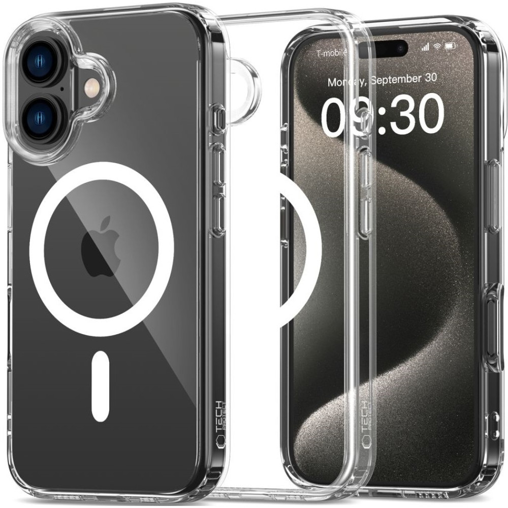 Θήκη Apple iPhone 16 - Tech-Protect FlexAir Hybrid Σκληρή Διάφανη με MagSafe - Clear (5906302311460)