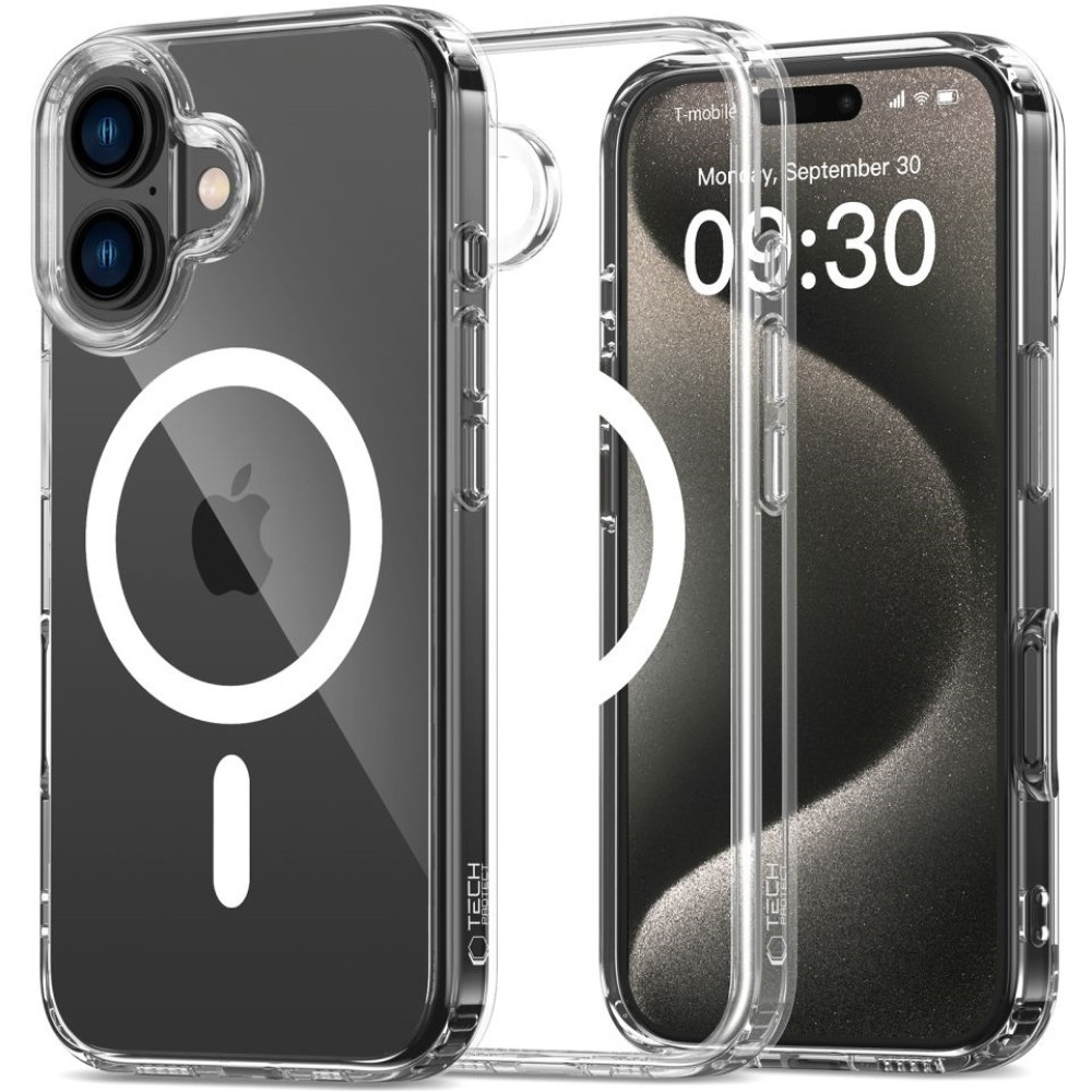 Θήκη Apple iPhone 16 Plus - Tech-Protect FlexAir Hybrid Σκληρή Διάφανη με MagSafe - Clear (5906302311477)