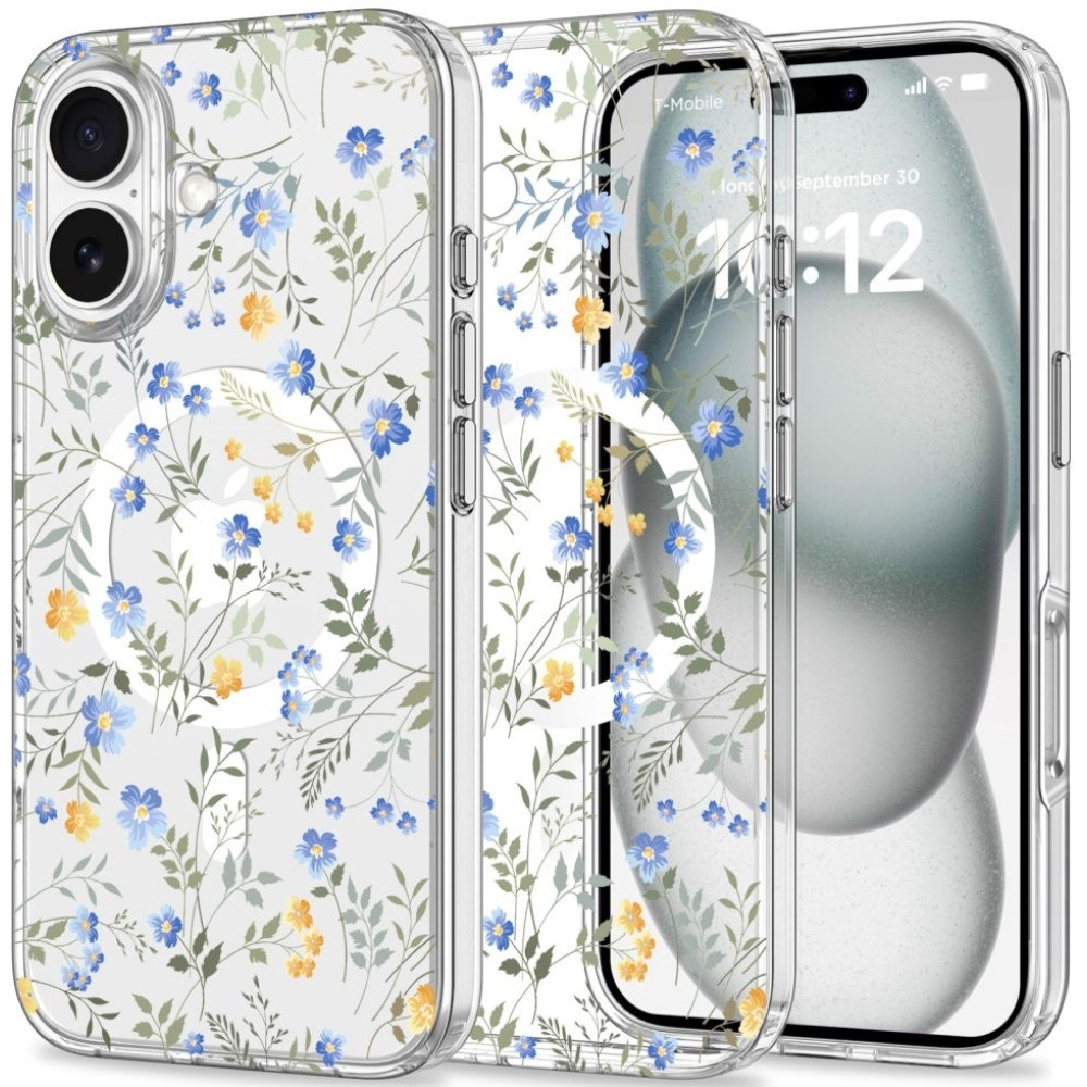 Θήκη Apple iPhone 16 - Tech-Protect MagMood Σκληρή με MagSafe - Spring Flowers (5906302311507)