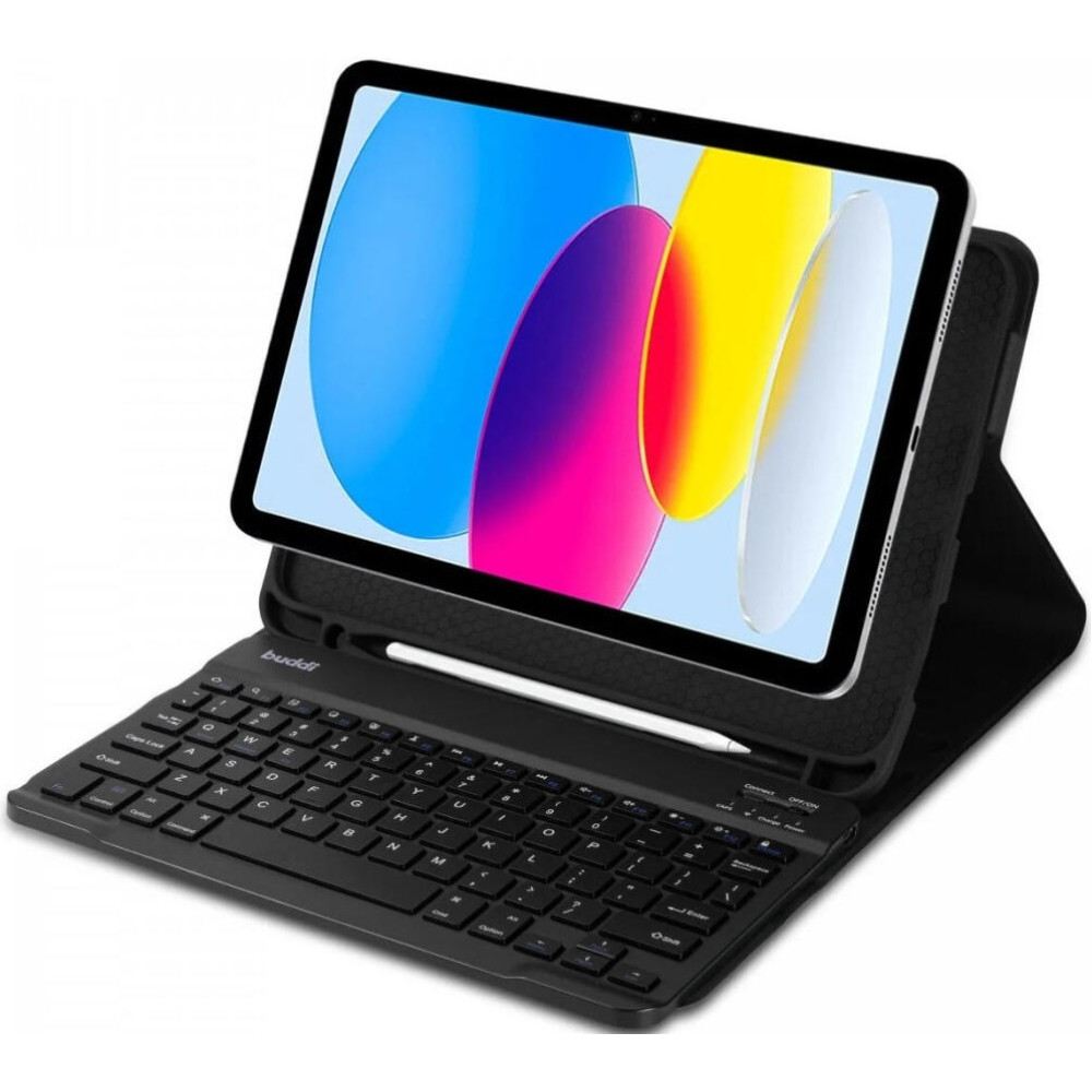Θήκη Apple iPad Pro 11" 2025 / 2024 - Buddi Zuna Keyboard Case με Υποδοχή για Apple Pencil και Πληκτρολόγιο Bluetooth - Black (8719246455575)
