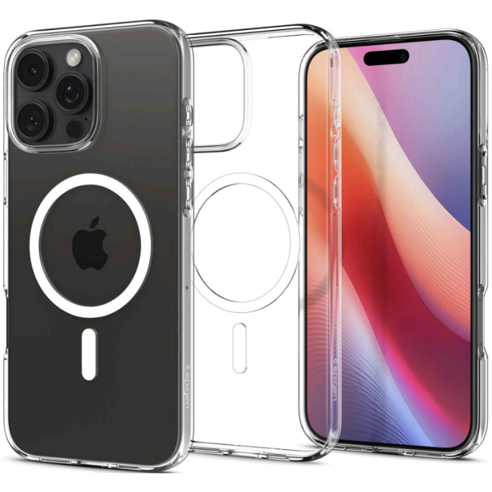Θήκη Apple iPhone 16 Pro Max - Spigen Liquid Crystal MagFit Σιλικόνης με MagSafe - Crystal Clear (ACS08387)