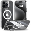 Θήκη Apple iPhone 16 Pro - Tech-Protect MagStand Σκληρή Διάφανη με MagSafe & KickStand - Clear (5906302375844)