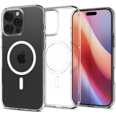 Θήκη Apple iPhone 16 Pro - Spigen Liquid Crystal MagFit Σιλικόνης με MagSafe - Crystal Clear (ACS08389)