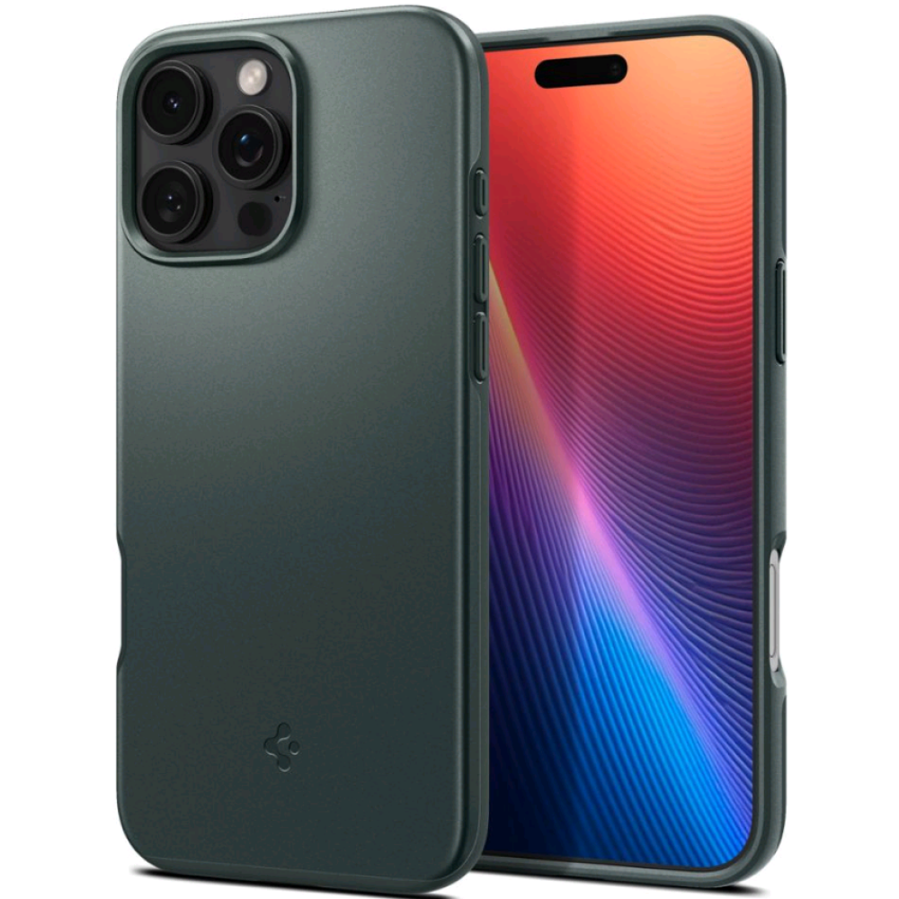 Θήκη Apple iPhone 16 Pro Max - Spigen Thin Fit MagFit Σκληρή με MagSafe - Abyss Green (ACS07981)