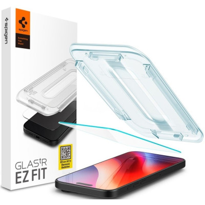 Tempered Glass iPhone 16 Pro Max Spigen GLAS.tR EZ Fit HD Αντιχαρακτικό Γυαλί Προστασίας Οθόνης - Clear (AGL07914)