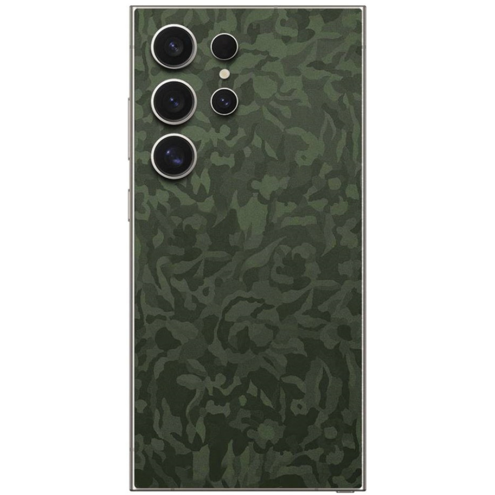 Αυτοκόλλητο Skin Προστασίας Πλάτης - Samsung Galaxy S24 Ultra - Gams Premium Vinyl Skin Back Plate - Camo Green (GAMS-VNL-SKIN-CG-002-201)