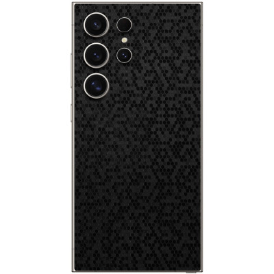 Αυτοκόλλητο Skin Προστασίας Πλάτης - Samsung Galaxy S24 Ultra - Gams Premium Vinyl Skin Back Plate - Honeycomb Black (GAMS-VNL-SKIN-HBK-002-201)