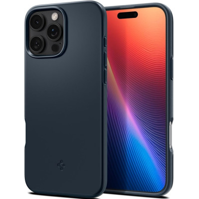 Θήκη Apple iPhone 16 Pro Max - Spigen Thin Fit MagFit Σκληρή με MagSafe - Metal Slate (ACS07980)