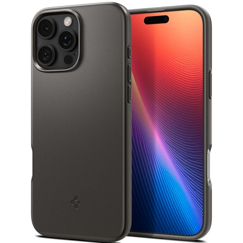 Θήκη Apple iPhone 16 Pro Max - Spigen Thin Fit MagFit Σκληρή με MagSafe - Gunmetal (ACS07979)