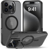 Θήκη Apple iPhone 16 Pro Max - Tech-Protect MagStand Σκληρή Ημιδιάφανη με MagSafe & KickStand - Matte Black (5906302311330)