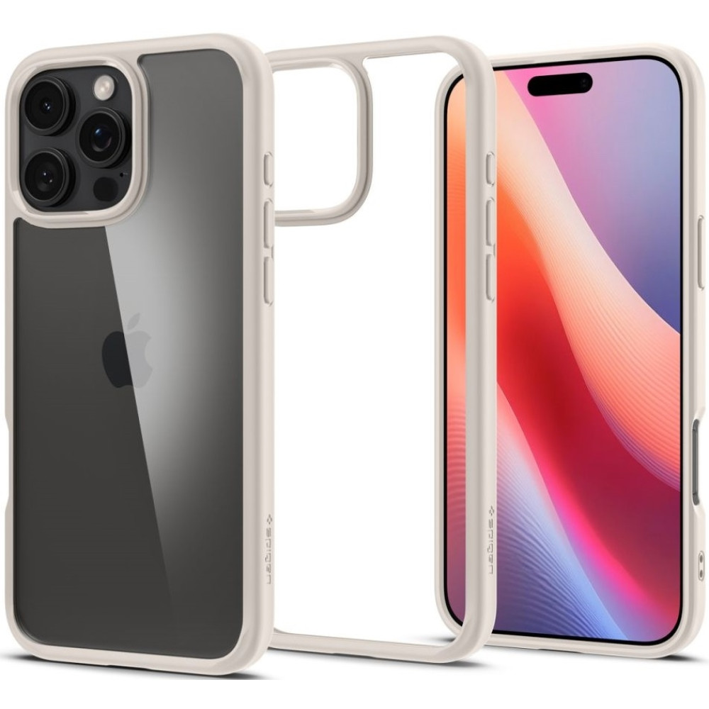 Θήκη Apple iPhone 16 Pro - Spigen Ultra Hybrid Σκληρή - Natural Titanium (ACS08127)