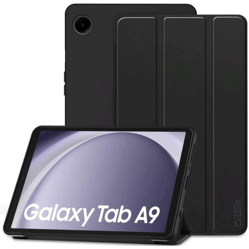 Θήκη Samsung Galaxy Tab A9 8.7" X110 / X115 - Tech-Protect Smartcase Flip - Black (9319456607598)