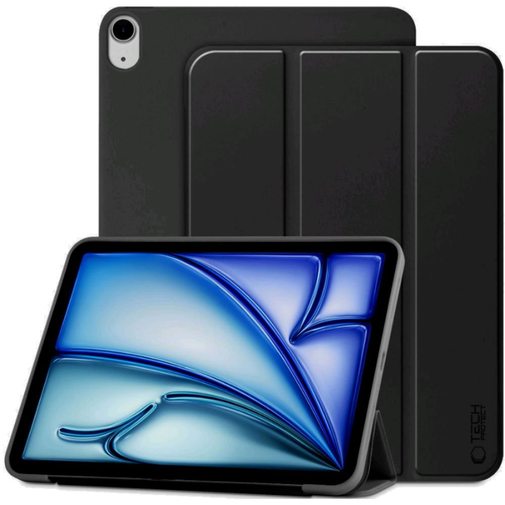 Θήκη Apple iPad Air 7 2025 11" / Air 6 2024 11" / Air 5 2022 10.9" / Air 4 2020 10.9" - Tech-Protect Smartcase Flip - Black (0795787714492)