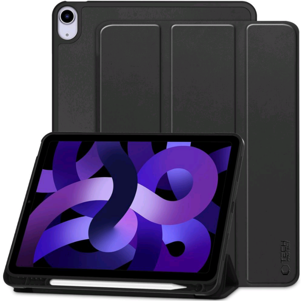 Θήκη Apple iPad Air 7 2025 11" / Air 6 2024 11" / Air 5 2022 10.9" / Air 4 2020 10.9" - Tech-Protect SC Pen Smartcase Flip με Υποδοχή για Apple Pencil - Black (0795787714508)