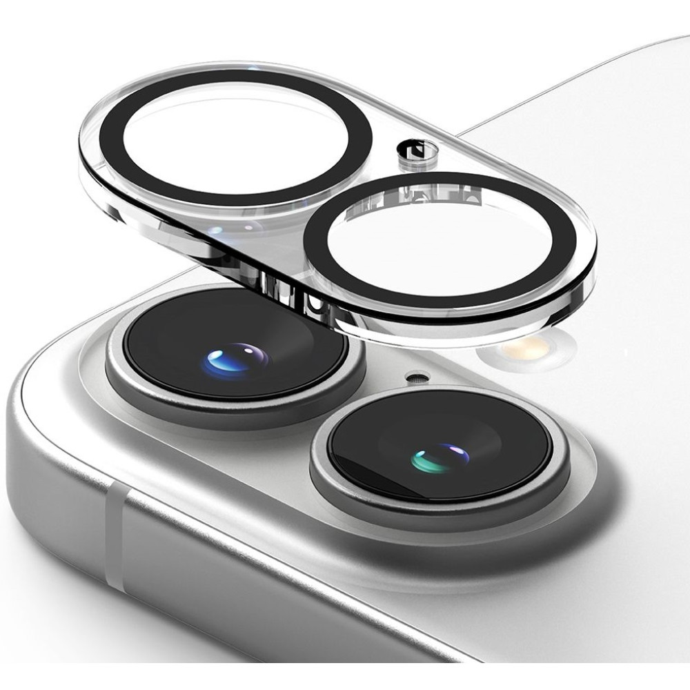 Αντιχαρακτικό Γυαλί Προστασίας Apple iPhone 16 / 16 Plus - Ringke Camera Protector Full Cover Glass για Φακό Κάμερας - 2 Τεμάχια - Clear (8800274960367)