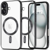 Θήκη Apple iPhone 16 - Tech-Protect MagFlex Διάφανη Σιλικόνης με MagSafe - Shiny Black (5906302311347)