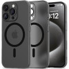 Θήκη Apple iPhone 16 Pro - Tech-Protect MagSlim Σκληρή Ημιδιάφανη με MagSafe & Πλαίσιο Κάμερας - Matte / Black (5906302311248)