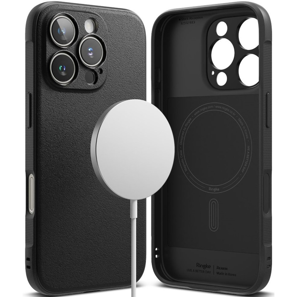 Θήκη Apple iPhone 16 Pro Max - Ringke Onyx Magnetic Σιλικόνης με MagSafe - Black (8809961789601)