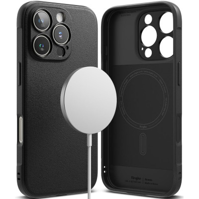 Θήκη Apple iPhone 16 Pro Max - Ringke Onyx Magnetic Σιλικόνης με MagSafe - Black (8809961789601)