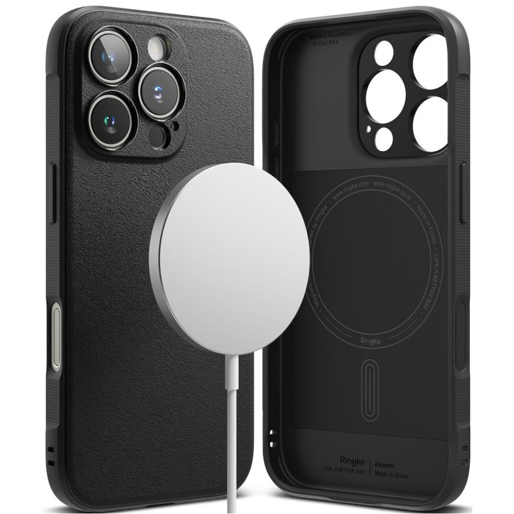 Θήκη Apple iPhone 16 Pro - Ringke Onyx Magnetic Σιλικόνης με MagSafe - Black (8809961789922)