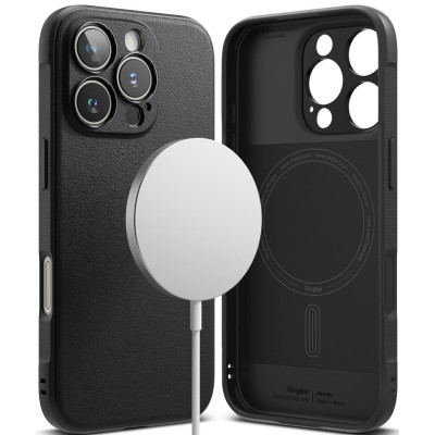 Θήκη Apple iPhone 16 Pro - Ringke Onyx Magnetic Σιλικόνης με MagSafe - Black (8809961789922)