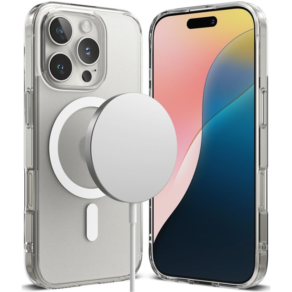 Θήκη Apple iPhone 16 Pro - Ringke Fusion Magnetic Ανθεκτική με MagSafe - Matte Clear (8809961789823)