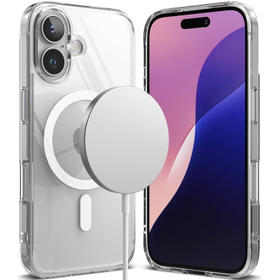 Θήκη Apple iPhone 16 - Ringke Fusion Magnetic Ανθεκτική με MagSafe - Clear (8800274960435)